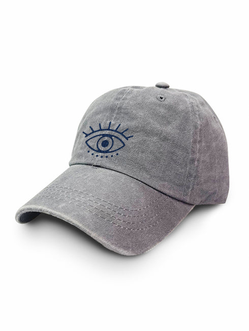 Kappe Auge Dunkelblau Glitter